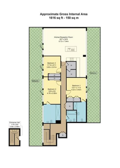 Large 3 Bed 3 Bathrooms Penthouse With Terrace And City Views In London Exterior foto
